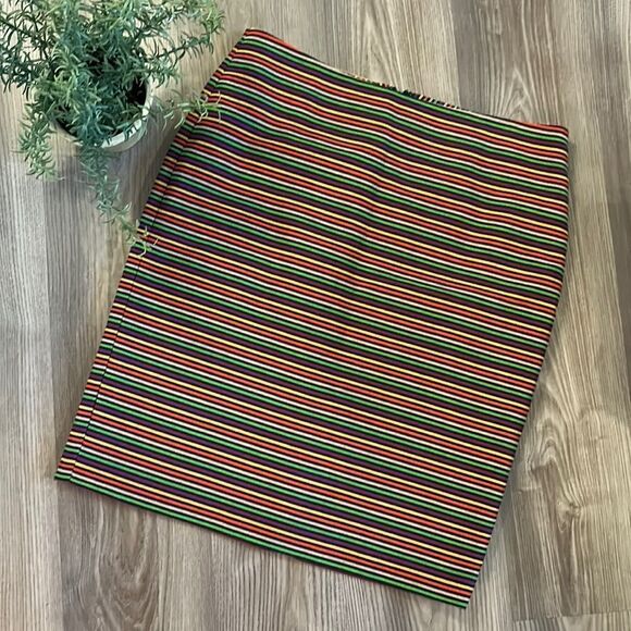 STUNNING TALBOTS STRIPED PENCIL SKIRT FULLY LINED LIKE NEW SIZE 12 - Picture 1 of 7